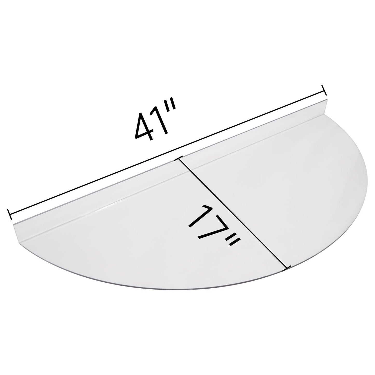 Garvin Basement Window Well Covers 41" L X 17" W, Egress Window Well Cover Outside, Upgraded Heavy Duty Plastic, UV Resistant, Tear-Resistant, Windproof, Waterproof (Only Cover)