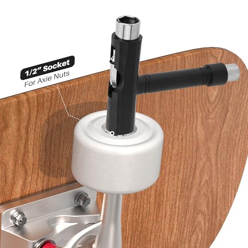 All-in-One Skateboard T-Tool with Integrated Screwdriver - Portable Wrench