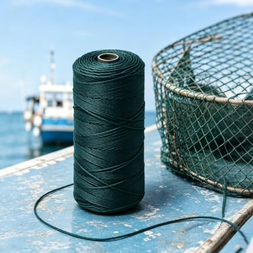Toddmomy Braided Nylon Fishing Net Repair Line 17.50x10x10cm Durable, Multi-Use Rope