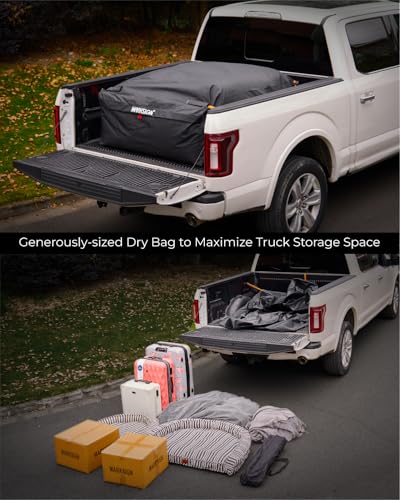 26 Cubic Feet Waterproof Truck Bed Cargo Bag with 4 Straps