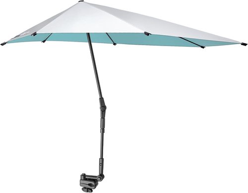 G4Free Adjustable Chair Umbrella - XL UV Protection Sun Shade with Universal Clamp for Beach, Stroller, Golf Cart