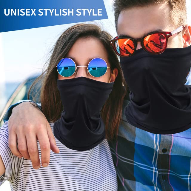 Neck Gaiter Mask - UV Protection, 2 Pack - Pink