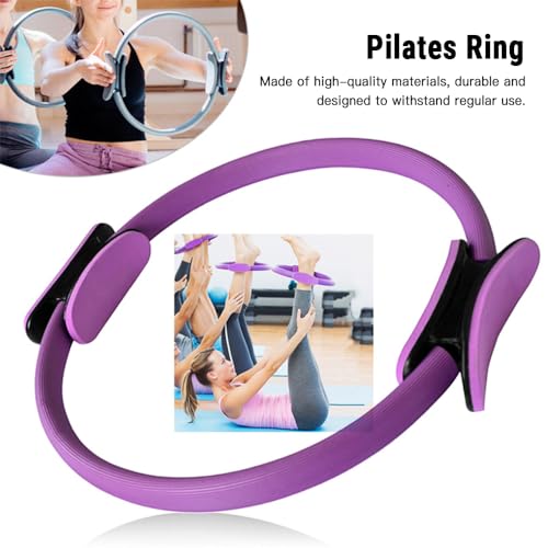 Pilates Training Set for Women - Magic Ring, Booty Bands, Yoga Ball 25cm, Figure 8 Resistance Band - Pink