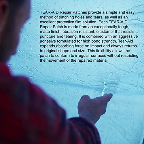 Fabric Repair Kit - Clear Patches for Canvas, Leather & More