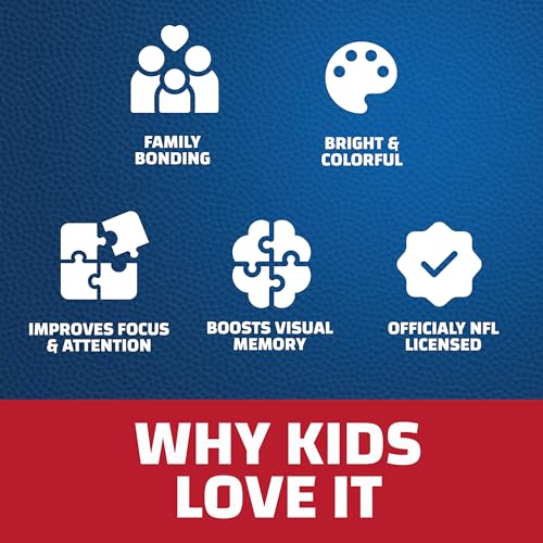 Spot It! NFL Edition Card Game - Fast-Paced Family Fun with 55 Cards