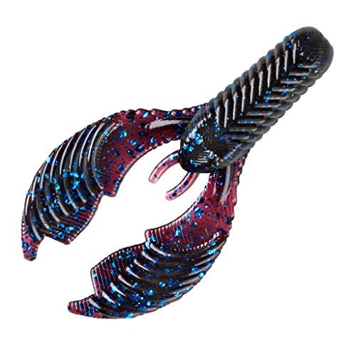 Craw Chunk Soft Plastic Fishing Lure - 2.75" Blue Flek