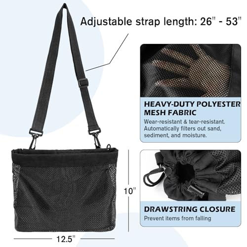 Foldable Rock Collecting Bag with 3 Carry Styles for Field Foraging
