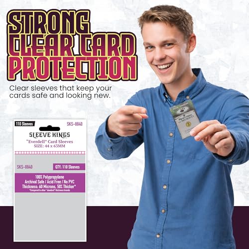 Everdell Mini Compatible Card Sleeves - 110 Pack, 44 x 63 mm