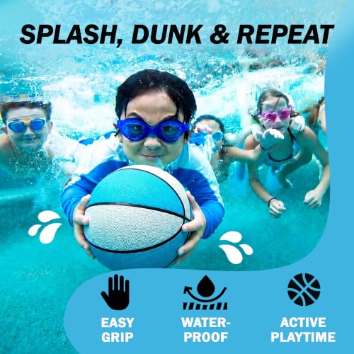 Botabee Size 7 Water Basketball 9.4-inch Diameter for Pool Games Summer Fun