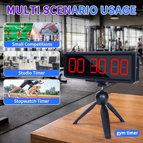 Digital Stopwatch Timer with LED Display and Remote Control - 1.5 Red