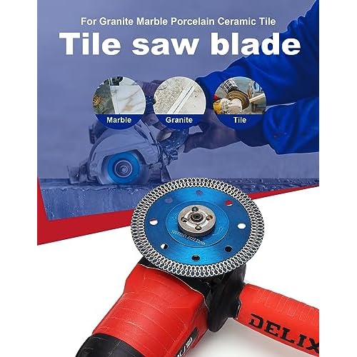 4 in Super Thin Tile Blade Diamond Porcelain Cutting Blade for Cutting Granite Marble Ceramics Porcelain Tiles (4")