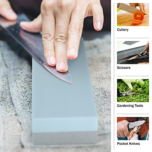 Whetstone Cutlery Dual-Sided 400/1000 Grit Wet Stone Knife Sharpening Stone 1-Pack