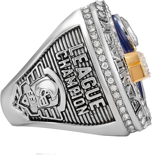 Fantasy Football Champion Ring 2025 with Gift Box - Premium Award