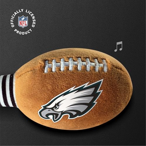 Plush Football Rattle Toy - Soft NFL Baby Rattle for Ages 3+