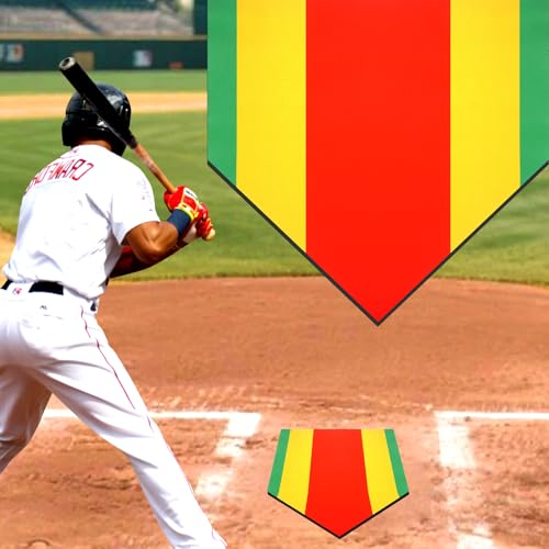 Baseball Home Plate Training Mat 16.93" - Multi-Zone Strike Practice