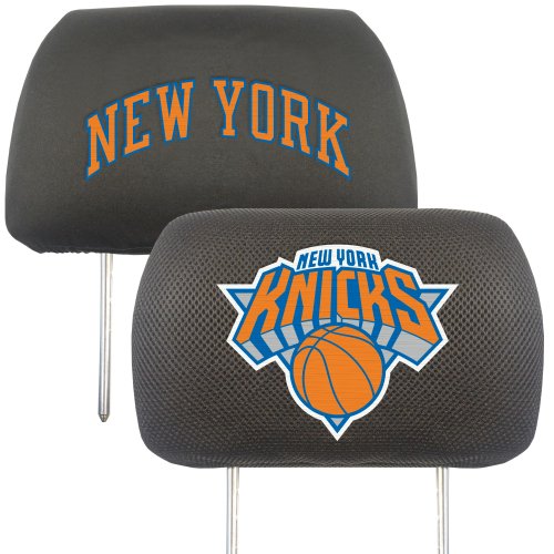 New York Knicks Embroidered Headrest Cover Set - 2 Pieces