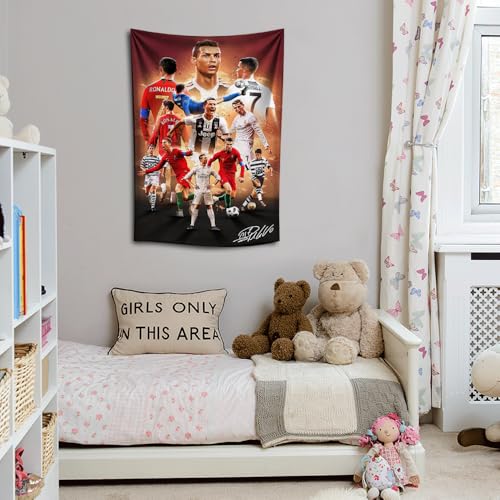 Cristiano Ronaldo Signed Wall Tapestry Poster - 39" x 59"