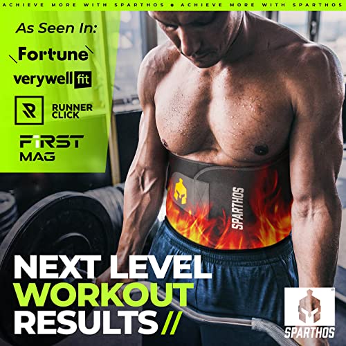 Waist Trainer Sweat Band for Men & Women - XX-Large Midnight Black