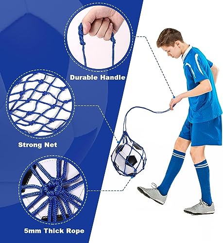 TOBWOLF Football Kick Trainer, Soccer Return Trainer Net Fits Ball