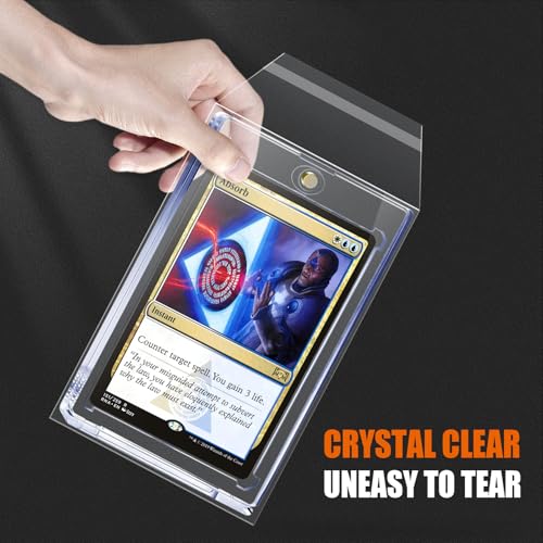 Resealable Card Sleeves for 35PT Magnetic Holders - 100 Pack