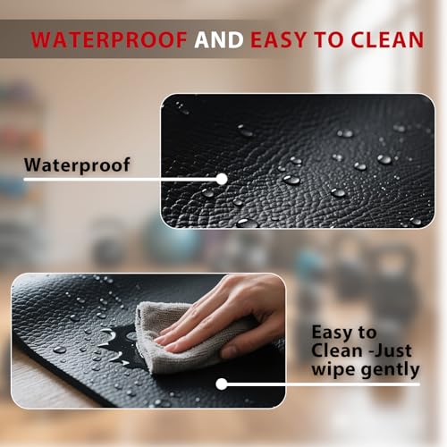Non-Slip Treadmill Mat - 79" x 39" Shock Absorbing Floor Protector