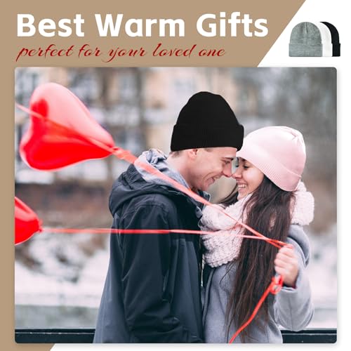 Classic Red Knit Beanie Hat for Men & Women - One Size