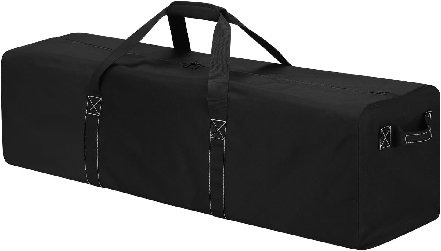 Skiennix 48-Inch Duffle Bag - Extra Large 165L Heavy Duty Travel & Camping Storage Bag | Black