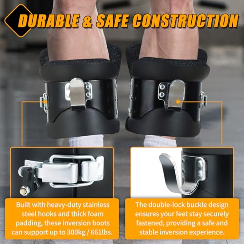 Inversion Boots for Back Pain Relief & Core Strength Training