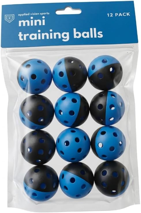 Skiennix Mini Baseballs - Durable Plastic Training Balls for Skill Development | Set of 6