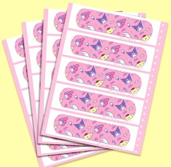 100 Count Cute Kitty Adhesive Bandages - All One Size for First Aid