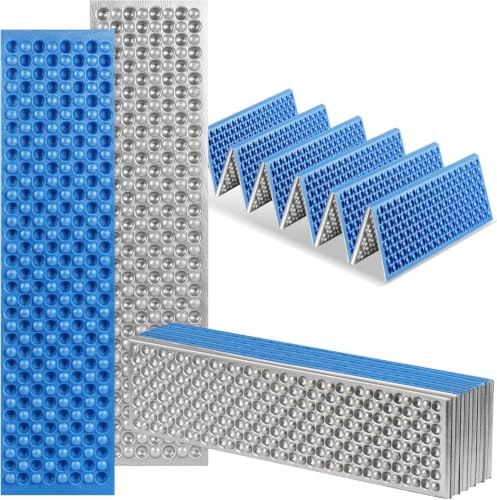 Blue Foldable Camping Sleeping Pad - Lightweight Waterproof Foam Mattress for Backpacking