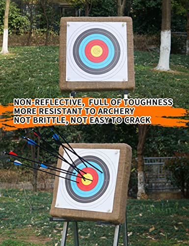30pcs Archery Targets Paper for Backyard Shooting 40cm 10 Ring Bow & Arrow