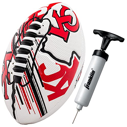 Kansas City Chiefs Mini Football Set - 8.5" Youth Football with Pump
