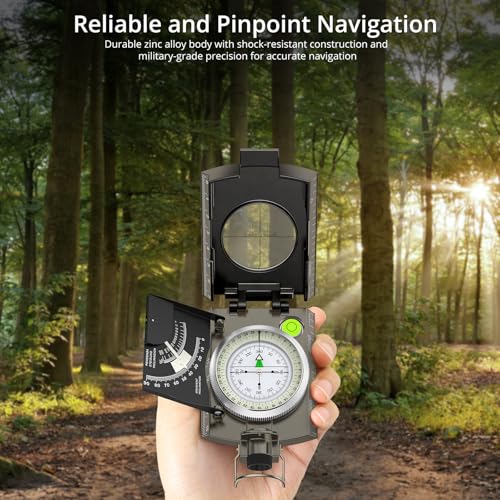 Hiking Compass with Inclinometer - Patina Bronze