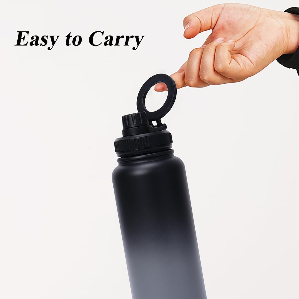 Leakproof Magnetic Cup Lid Replacement, Universal Spout Cap & Cover with Magnetic Bracket, Fit for Most Kids & Adult Water Bottles and Travel Tumblers