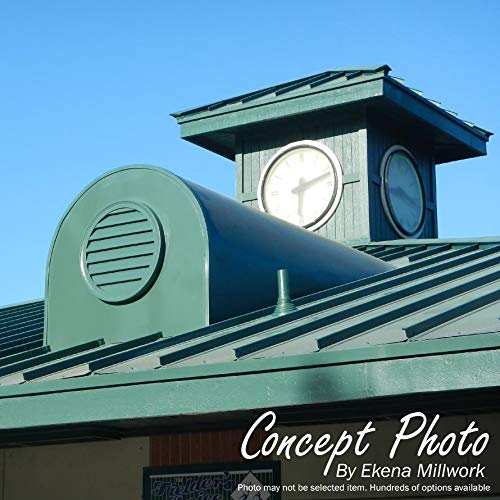 Ekena Millwork 28"W x 28"H x 1 1/8"P, Round Gable Vent Louver, Functional