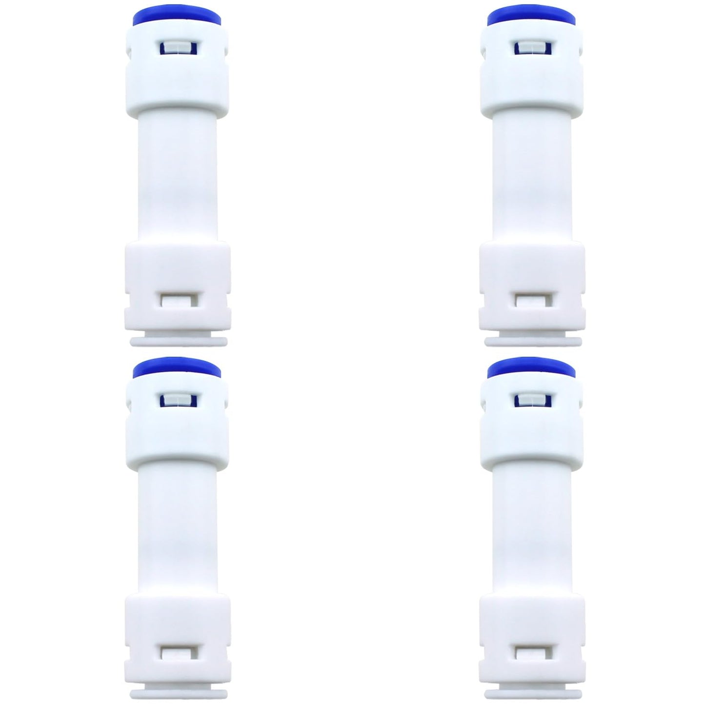 Bxian 4pcs 3/8 Inch Inline Connection Check Valve Plastic Connection Check Valve for RO Water Pipe for RO Filters and Water Purifiers