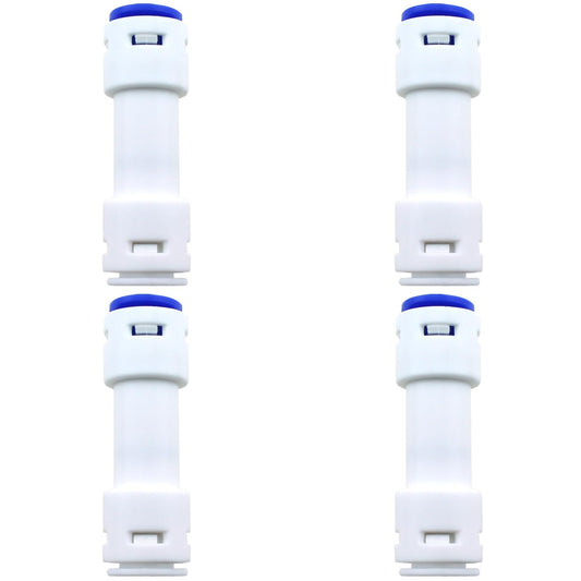 Bxian 4pcs 3/8 Inch Inline Connection Check Valve Plastic Connection Check Valve for RO Water Pipe for RO Filters and Water Purifiers