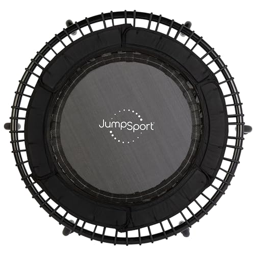 Mini Fitness Trampoline - 39" Workout Rebounder for Adults - Black