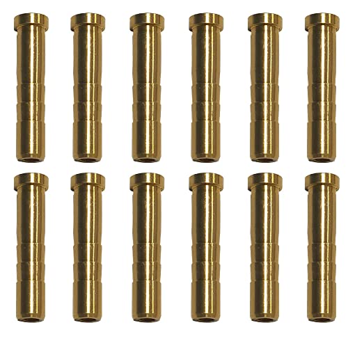 50 Grain Copper Arrow Inserts - 12 Pack for .244" Shafts
