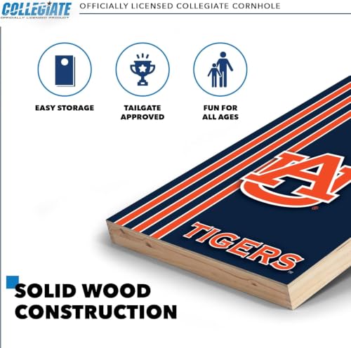 2' x 3' Auburn Tigers Cornhole Set - 2 Boards & 8 Bean Bags