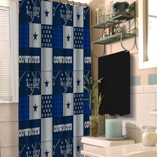 NFL Dallas Cowboys Colorblock Shower Curtain - 72" x 72"
