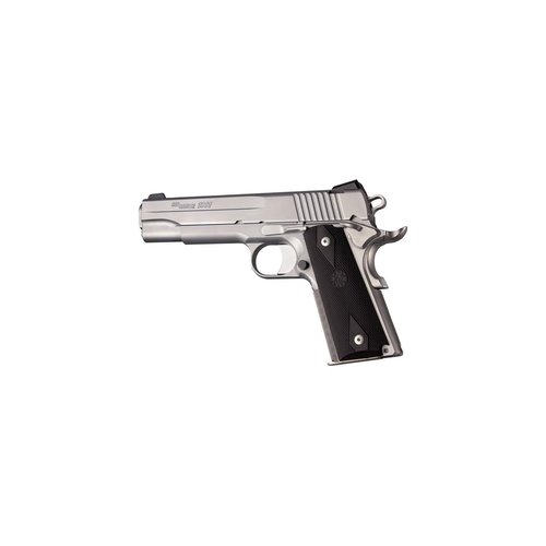 Hogue 1911 Government, Commander, & Clone Models Checkered w/Diamonds OverMolded Rubber Grip Panels, Black - 45010