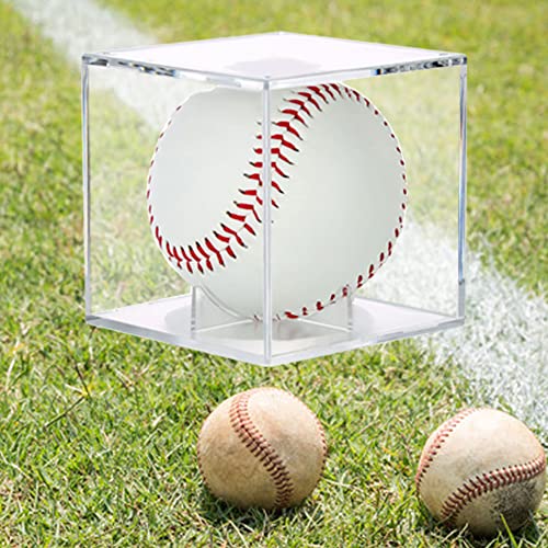2 Pack Baseball Display Case with UV Protection - Acrylic Cube
