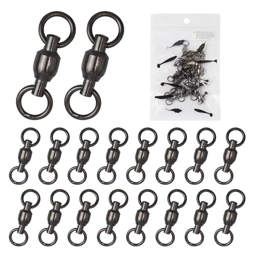 High Strength Fishing Swivels & Snaps - 15-25PCS 35LB