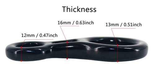 NewDoar Climbing Gear Downhill Equipment, Descender Rappel Rock Climbing Descending Belaying Equipment Rescue Figure 8 Descender Rigging Plate 35KN for Climbing Belaying and Rappeling Device(Black)