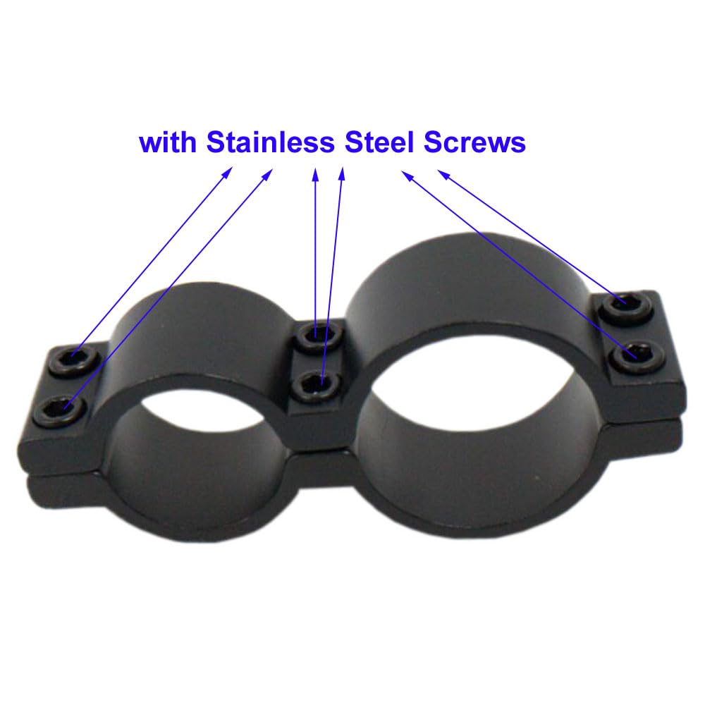 Calitte 19/25mm Torch Bracket Flashlight Mount Holder with Stainless Steel Screws