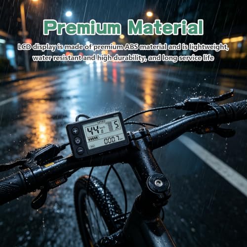 S866 LCD Electric Bike Display - 24V/36V/48V Compatible Screen