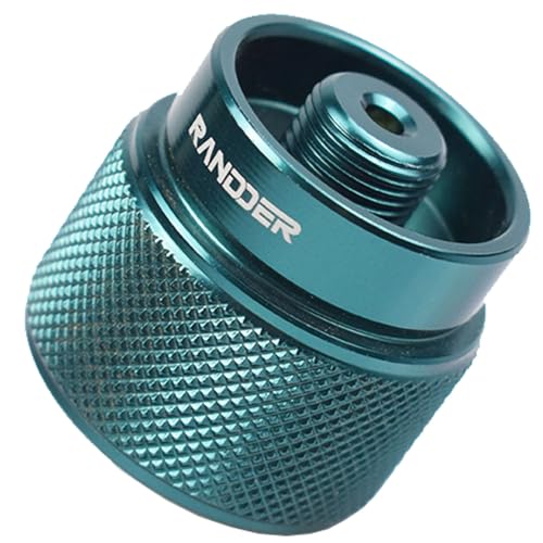 RANDDER Dark Green Propane to Butane Adapter for Camping Stove 1 Pack