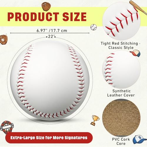 22 Inch Oversized Signature Baseball Gift - Team & Appreciation (Baseball Variant)